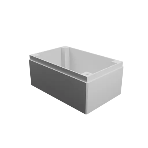 Boîtier avec couvercle vissé : 84×54×45 mm (avec aération sur le couvercle)