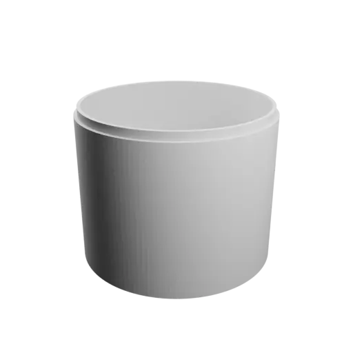Round box with lid STL file ⌀ 120 mm - Height: 100 mm, Shell: 4 mm