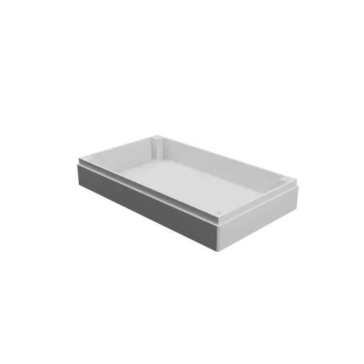Enclosure with screw-mounted lid STL 3D file: 144×84×27 mm (with ventilation on the lid)