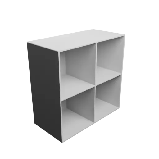 Small parts organizer with 4 drawers 100×100×100 mm STL file, thickness: 3 mm