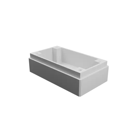 Boîtier avec couvercle vissé : 70×40×25 mm