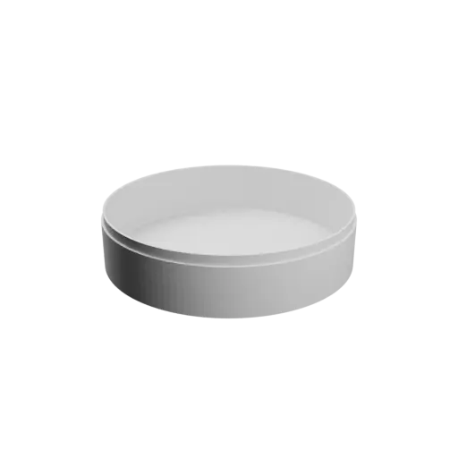 Boîte ronde avec couvercle ⌀ 130 mm - Hauteur : 32 mm