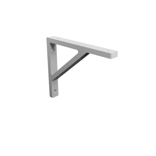 Angle bracket 180×150 mm STL 3D file, thickness 10 mm, hole diameter 6 mm