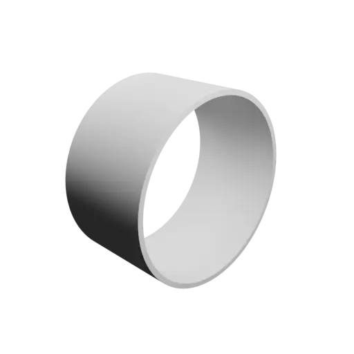 tube STL 3D model OD 37 mm, ID 35 mm, length 20 mm