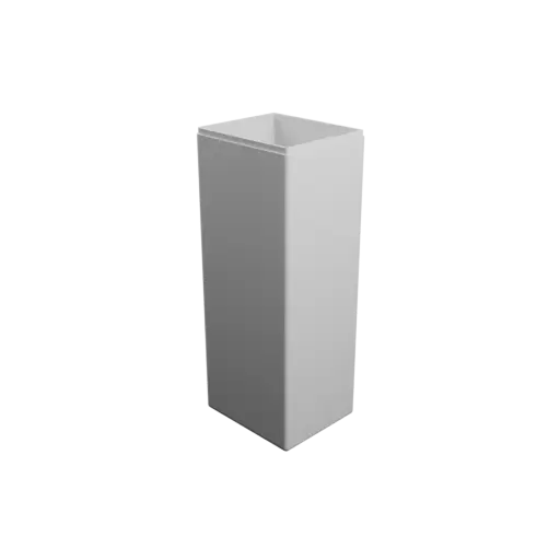 fichier 3D STL boîte à base rectangulaire avec couvercle - 84×72×215 mm, paroi 2 mm