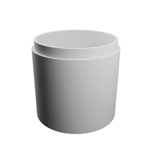 Round box with lid STL file ⌀ 50 mm - Height: 50 mm, Shell: 3 mm