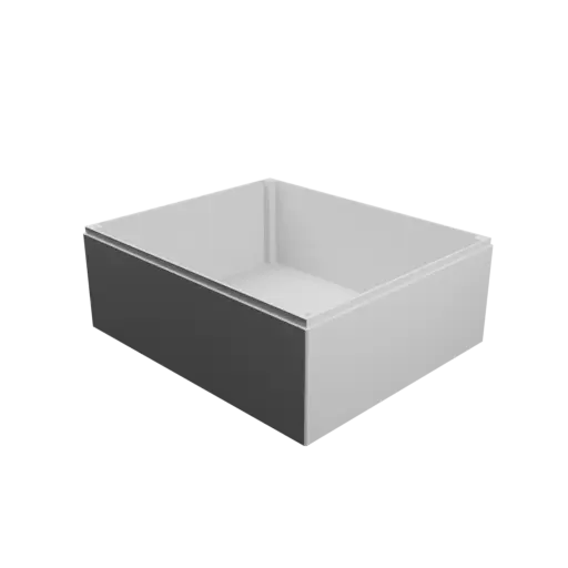 Enclosure with screw-mounted lid STL file: 210×177×80 mm (with ventilation on the lid)