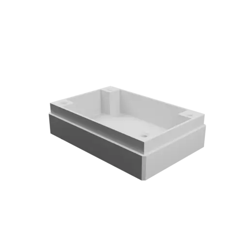 Boîtier avec couvercle vissé : 60×40×20 mm