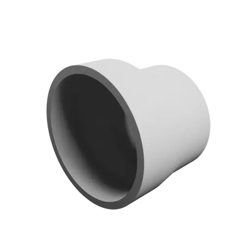 Tube adapter STL file ⌀ 36–29 mm (Length: 25 mm)