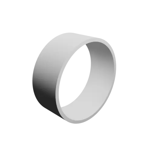 tube STL 3D file OD 38 mm, ID 35 mm, length 15 mm
