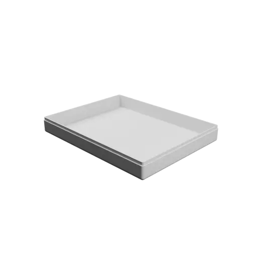 rectangular box with lid STL 3D file – 178×138×25 mm, wall thickness 2 mm