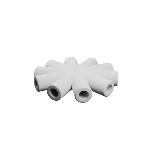 multi-ways fitting 10 ways STL 3D model – Outer diameter 7 mm, wall thickness 1.5 mm