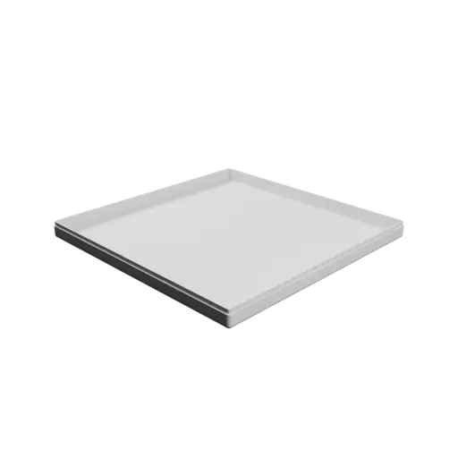 square box with lid STL 3D model – 230×230×20 mm, wall thickness 2 mm