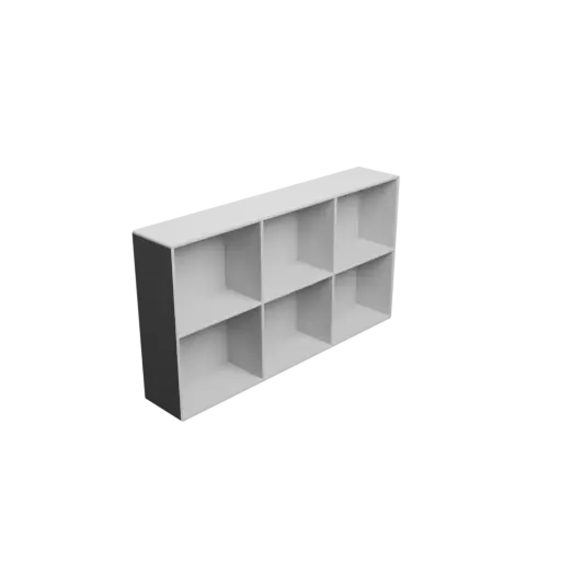 Small parts organizer with 6 drawers 60×50×30 mm STL file, thickness: 2 mm
