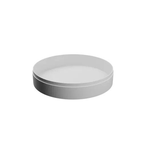 Boîte ronde avec couvercle ⌀ 125 mm - Hauteur : 25 mm