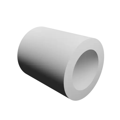 tube STL 3D file OD 17.5 mm, ID 11.5 mm, length 20 mm