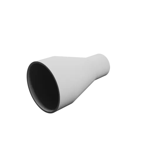 Tube adapter STL file ⌀ 117–64 mm (Length: 200 mm)