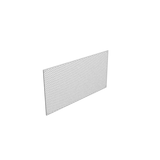 Honeycomb grid STL 3D file, center-to-center: 300x150mm, mesh: 5mm - Ø4mm