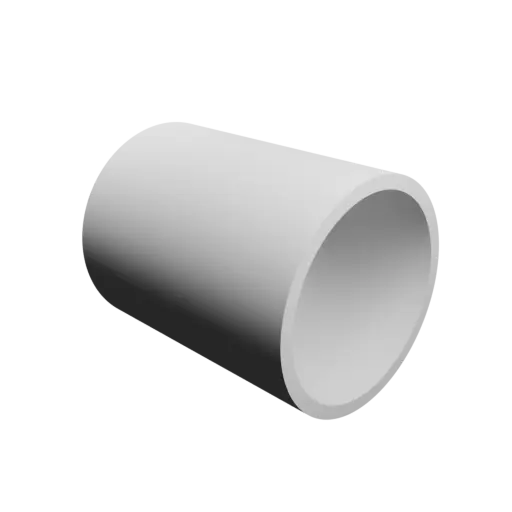 tube STL 3D model OD 5 mm, ID 4.4 mm, length 6.2 mm