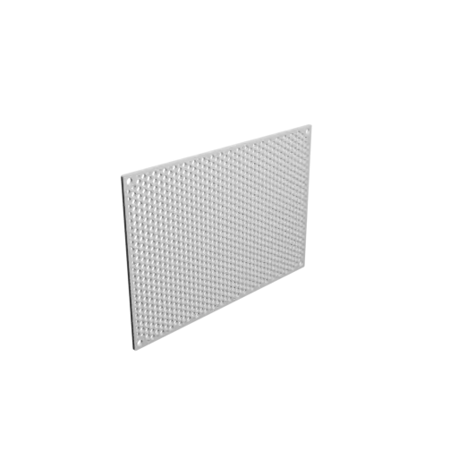 Honeycomb grille STL 3D file, center-to-center: 150x100mm, mesh: 3mm - Ø4mm