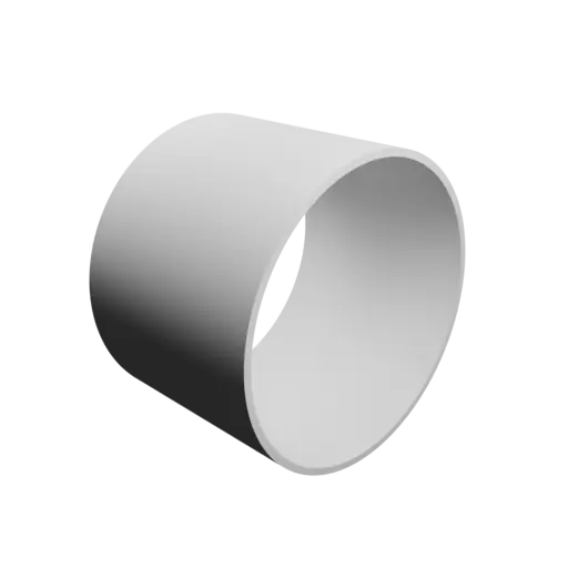 tube STL file OD 168 mm, ID 160 mm, length 120 mm