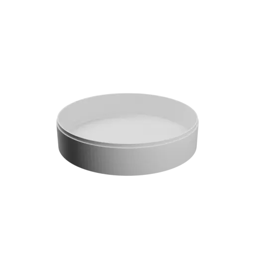 Round box with lid STL 3D file ⌀ 200 mm - Height: 45 mm, Shell: 3 mm