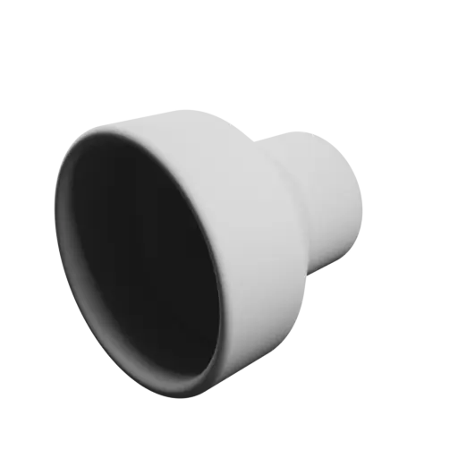 Tube adapter STL 3D file ⌀ 55–34 mm (Length: 55 mm)