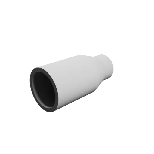 Tube adapter STL file ⌀ 32–22 mm (Length: 65 mm)