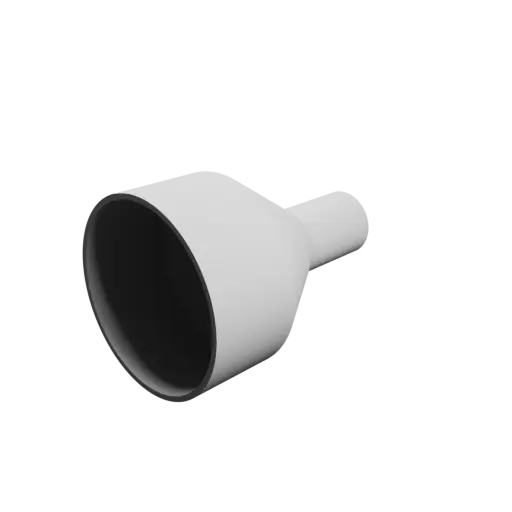 Tubing adapter STL file ⌀ 103–38 mm (Length: 150 mm)