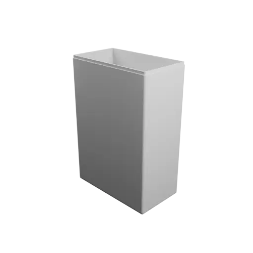 rectangular-base box with lid STL 3D model – 139×78×204 mm, wall thickness 2 mm