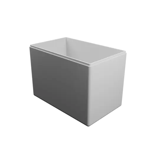 rectangular box with lid STL 3D model – 185×115×135 mm, wall thickness 4 mm