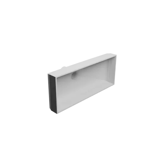 Round-to-Rectangular Tube Adapter STL 3D file ⌀32 mm to 250×100 mm, thickness 3 mm