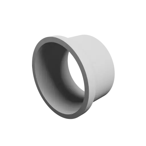 Tubing adapter STL 3D file ⌀ 50–44 mm (Length: 27 mm)