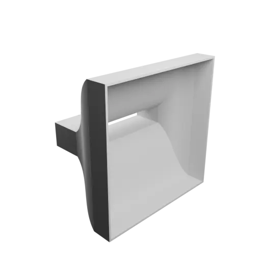 fichier 3D STL Adaptateur de tuyau rectangulaire 171x32mm vers 210.2x209.9mm - transition: 55mm
