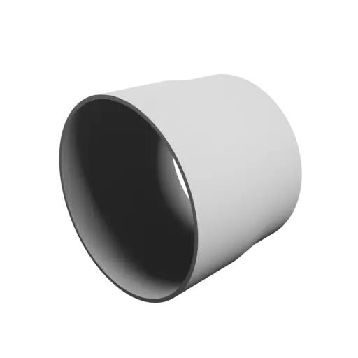3D Model Tube adapter STL file ⌀&nbsp;147–141&nbsp;mm (Length: 115&nbsp;mm)