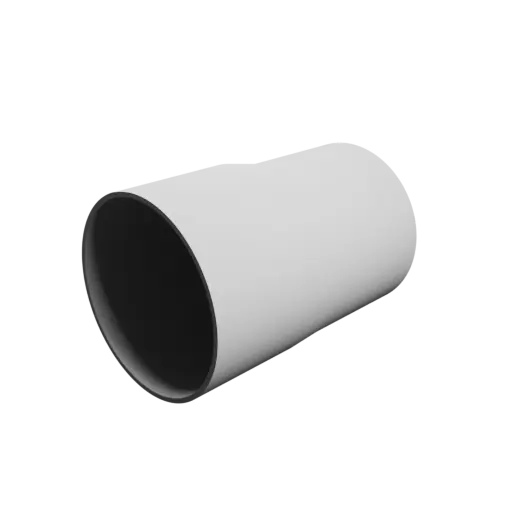 Tube adapter ⌀ 80–75 mm (Length: 115 mm)