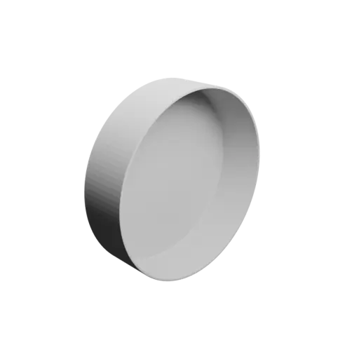 Bowl STL 3D file, inner: base Ø150 mm, top Ø150 mm, height 40 mm - wall thickness 2 mm