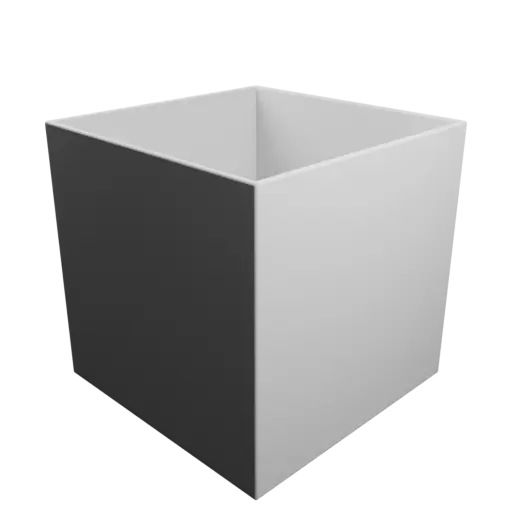 Box STL 3D file with dimensions 90×90×90 mm