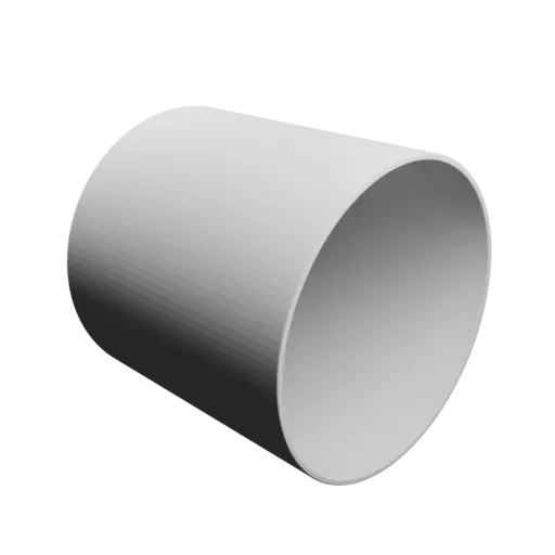 Pot STL 3D file, inner: base Ø98 mm, top Ø98 mm, height 100 mm - wall thickness 2 mm