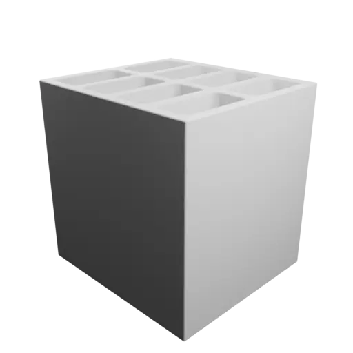 Boîte multi-compartiments : 8 compartiments de 20×40×100 mm