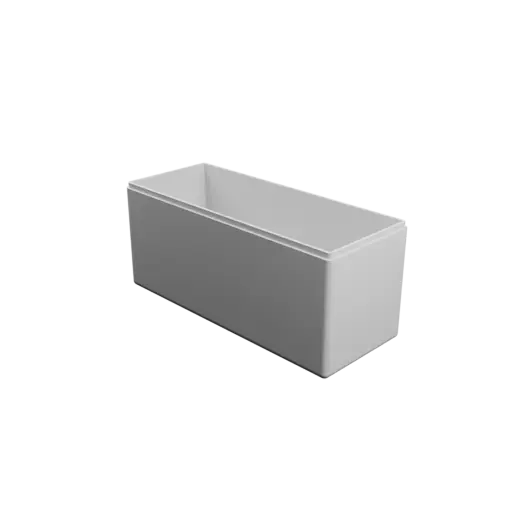 rectangular-base box with lid STL 3D model – 200×80×90 mm, wall thickness 3 mm