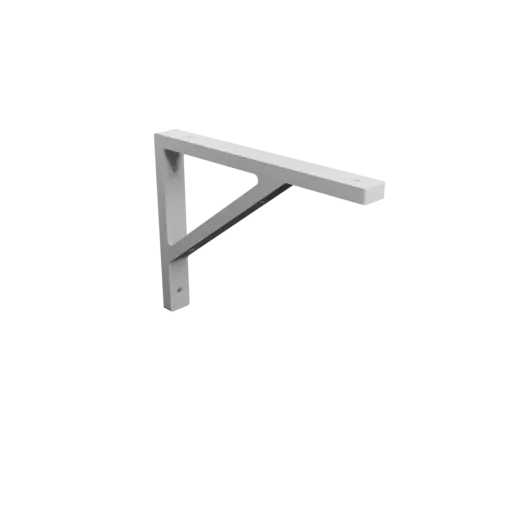 Right-angle bracket 200×150 mm STL 3D file, thickness 10 mm, hole diameter 5 mm