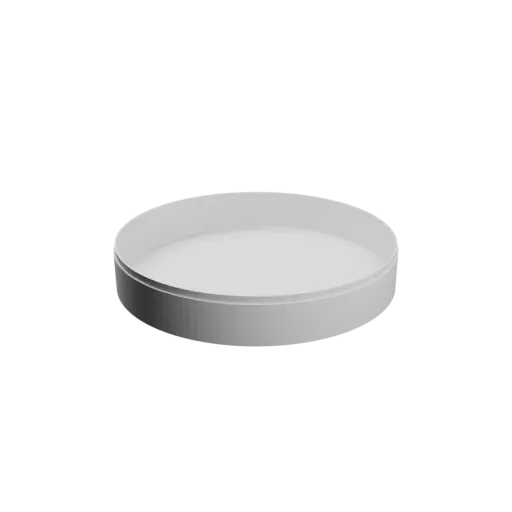 Round box with lid STL file ⌀ 200 mm - Height: 35 mm, Shell: 2 mm