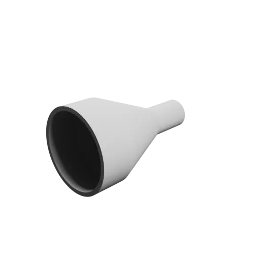 Tube adapter STL 3D file ⌀ 100–36 mm (Length: 170 mm)
