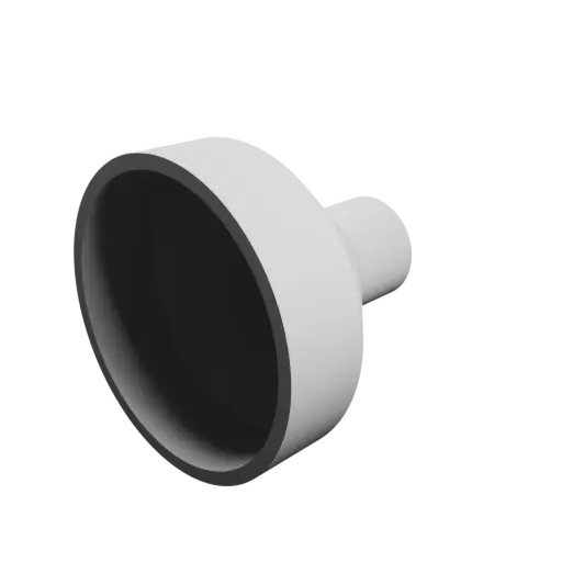 Tube adapter STL file ⌀ 108–40 mm (Length: 100 mm)