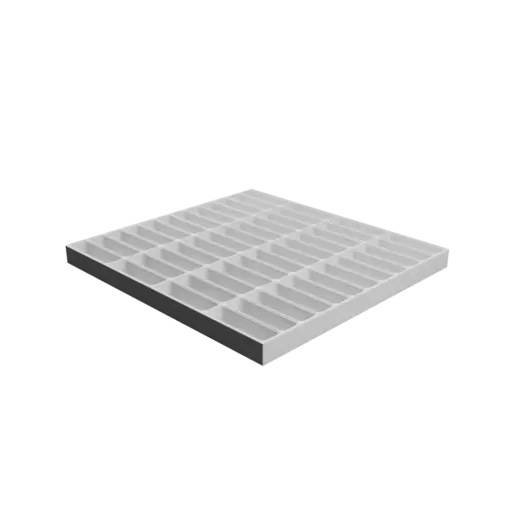 fichier 3D STL Boîte à compartiments avec codes couleurs : 48 compartiments de 70×20×18 mm