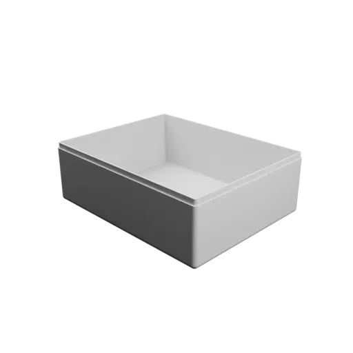 rectangular box with lid STL 3D model – 140×110×50 mm, wall thickness 2 mm
