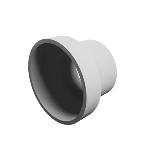 Tube adapter STL file ⌀ 66–50 mm (Length: 45 mm)