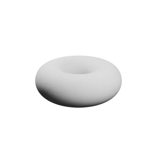 O-ring STL file ID 0.9 × CS 1 mm