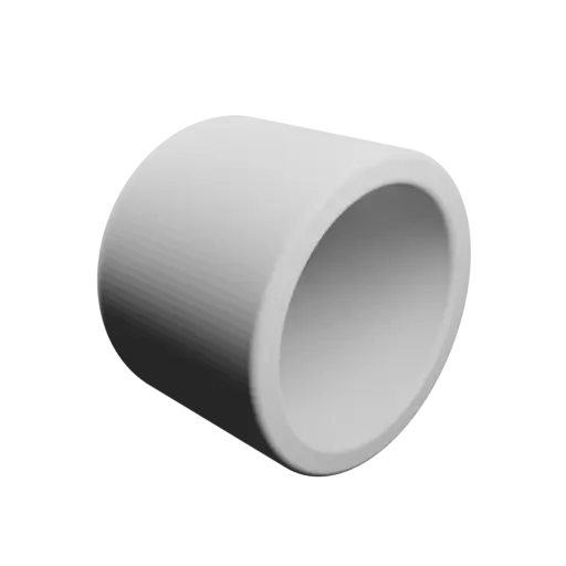 Container STL 3D file, inner: base Ø46 mm, top Ø46 mm, height 40 mm - wall thickness 6 mm